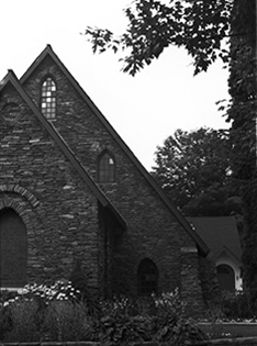 Black and White Photograph >Blowing Rock NC - Triangle Houses