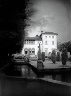 Black and White Photograph Vizcaya Reflection Pools