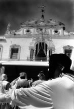 Black and White Photograph Vizcaya Renaissance Festival Triptych Right